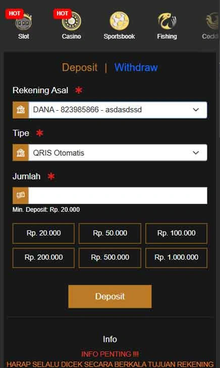 cara deposit Gf777 Slot Smart App